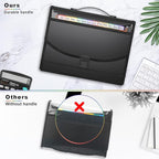 25 Pockets Expanding File Folder Accordion File Organizer with Handle,Fun Storage Portable Document Organizer File Box Filing