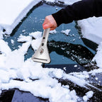 ZONETECH Heated Car Window Ice/Snow Scraper Extendable Auto Windshield Heated Scraper with LED Light,12V Electric Heating, Car Ice & Snow Removal Tool Christmas Gift Stocking Stuffer