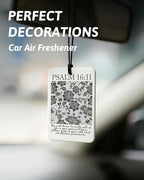 Dark Coquette Bow Floral Christian Car Air Freshener 4 Pcs, Preppy Girly Religious Hanging Air Freshener for Cars Closet Draw
