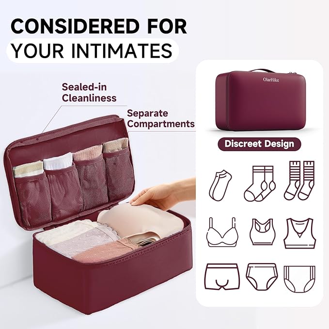 11 Set Packing Cubes for Travel, Gifts for Women Mom Kids, TSA Approved Bags for Makeup, Cosmetic, Toiletry, Suitcase Organiz