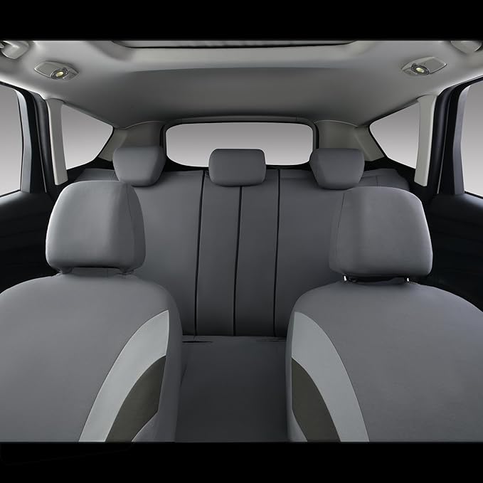 CAR PASS Line Rider Sporty Cloth Universal Fit Car Seat Cover -100% Breathable with 5mm Composite Sponge Inside,Airbag Compat
