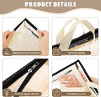 9 Pack Dust Bags for Handbags, Clear Handbag Storage Organizer, Purse Protector Storage Bag, Transparent Purse Organizer for 