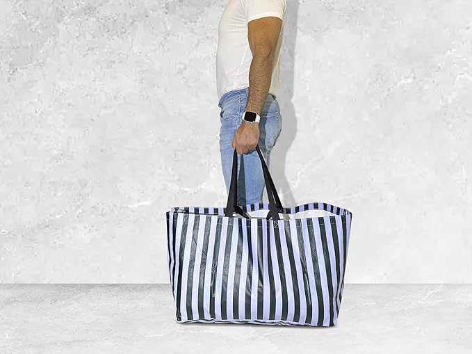 Reusbale shopping bags, extra large and heavy duty - 4 pcs