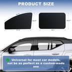 Car Window Covers for Privacy - Universal Side Window Sun Shades for Camping, Baby Naps & Travel - UV & Heat Reduction, Easy Install Magnetic Car Window Shades