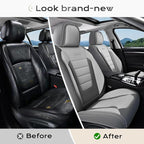Coverado Car Seat Covers Front, Seat Covers for Cars, Waterproof 2-Pack Car Seat Cushion, Leather Carseat Seat Protectors, Un