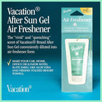 Vacation After Sun Gel Hanging Air Freshener, World Famous Signature Scent, Deodorizer for Car, Home & Office (Pack of 3)
