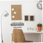 IMIKEYA 2Pcs Wall Mount Wire Basket Black Metal Hanging Organizer with Hooks for Efficient Storage Display Home Office Kitche