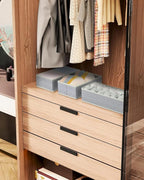 DIMJ Drawer Organizer Clothes Storage - 16 Pack Baby Dresser Organizer for Nursery, Foldable Drawer Dividers for Bedroom Clos