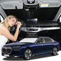 Windshield Sunshade for BMW 7-Series 2023-2026 Sun Shade Car Windshield Accessories Upgrade 4 Layers Blocks UV Rays Custom Fit 7-Series 240T Car Window Shades Front Windshield Keep Cool Foldable