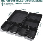 HNYYZL Desk Drawer Organizer,7 Pack Felt Drawer Organizer Shallow Drawer Organizers Felt Storage Bins,Desk organizer trays (G