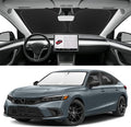 Custom Fit Windshield Sun Shade for Honda Civic 2022-2026, Blocks UV & Heat, Front Window Sunshade Accessories, Easy Fold & Store Keep Your Car Cooler