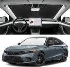 Custom Fit Windshield Sun Shade for Honda Civic 2022-2026, Blocks UV & Heat, Front Window Sunshade Accessories, Easy Fold & Store Keep Your Car Cooler