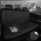 CAR PASS Waterproof Split Bench Seat Covers,Neoprene Rear Seat Covers,All-Weather Non-Slip Durable, Universal Fit for SUVs Se