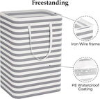 StorageRight Laundry Basket Hamper Large Collapsible Laundry Hamper with Easy Carry Handles，Freestanding Clothes Hampers for 