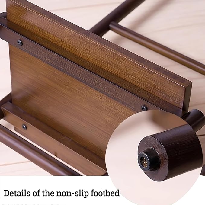 Blanket Ladder, Decorative Bamboo Rack Stand for Quilt and Towel Display, 65 Inch for Living Room and Bathroom