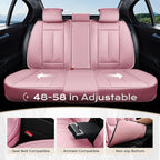 Coverado Seat Covers Full Set, 5 Seats Seat Covers for Cars, Waterproof Nappa Leather Car Seat Covers with Head Pillow, Seat 