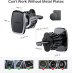 LISEN 2 Pack Magnetic Phone Holder for Your Car Magnet for Phone Car Mount Vent 6 Military Magnets Vent Cell Phone Holder Mount for Car Plate Fit All, Gifts for Women Men, Car Accessories