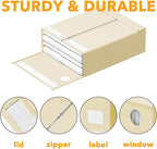 SpaceAid 9 Pack Bed Sheet Organizers and Storage, Foldable Sheet Organizer with Window for Linen Closet, Set Folder Keeper fo