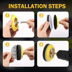 215Pcs 3 Inch Sanding Disc Drill Polishing Kit, Headlight Restoration Kit, Hook and Loop Sanding Pads - 60 to 10000 Grits Wet