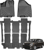 Floor Mats for 2013-2020 Toyota Sienna(NOT Limited & Premium), 3 Row Liner Set Custom Fit All Weather Mats for Sienna, Waterproof Anti-Slip Floor Mats for Toyota 7 Passenger Front & 2nd 3rd Row Mat