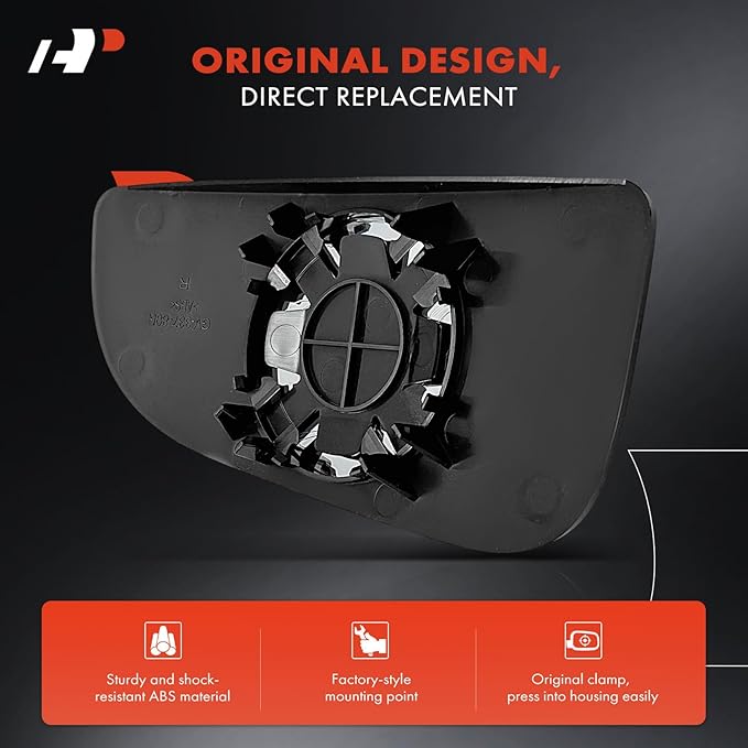 A-Premium 2Pcs Driver and Passenger Side Lower Non-Heated Mirror Glass with Backing Plate Compatible with 2009-2024 Dodge Ram 1500 2500 3500 - Towing Mirror Convex, Replace # 68067731AA, 68067730AA