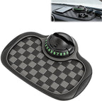 Multifunctional Car Anti-Slip Mat,Car Dashboard Mat,360° Rotatable Phone Holder Dashboard Pad with Temporary Parking Number,C