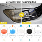 193Pcs 2 Inch Polishing Kit Hook and Loop Sanding Discs, Headlight Restoration Kit - 80 to 10000 Grits Wet Dry Sandpaper Buff