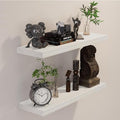 BGMG Wood Floating Shelves 24 inch Long,Rustic Solid Wooden Deep Wall Shelves for Bathroom Living Room Bedroom Kitchen Farmho