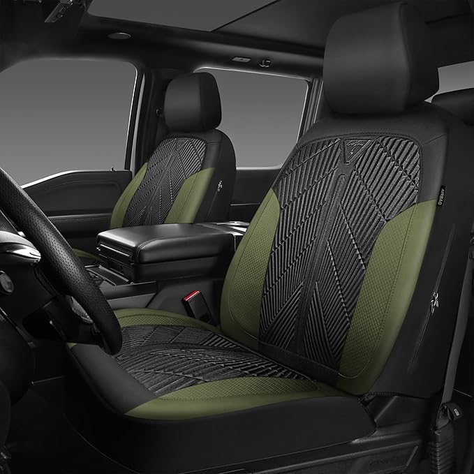 CAR PASS Waterproof Car Seat Covers Front Seats Covers Neoprene Wetsuit, All-Weather Non-Slip Durable,Universal Fit for SUV S