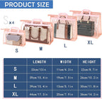 CINPIUK Handbag Dust Bags Clear Purse Storage Organizer for Closet Small to Extra Large Handbags Dust Free Bags Hanging Zippe