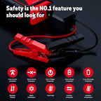 Povasee Jump Starter 5000A Car Jumper Starter, Model A30 12V Jump Box for Car Battery up to 10L Gas or 8L Diesel Engine