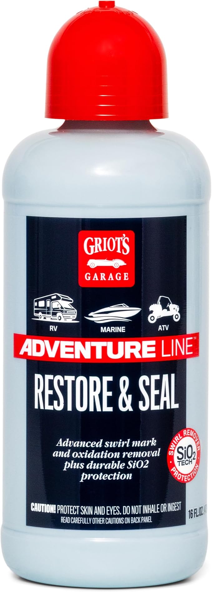 Griot's Garage Restore and Seal, Auto Detailing and Polishing for RVs, Campers, Boats, ATVs, Motorcycles, Works on Paint, Chrome, Steel and More, 10826, 16oz