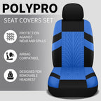 Pariitadin Car Seat Covers Full Set, Washable and Breathable Premium Cloth Automotive Vehicle Seat Cover for Car Interior, Un