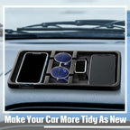 Yulejo Extra Large Dashboard Mat for Car Dashboard Accessories, Anti Skid Car Pad Compatible with All Smartphone Car Non Slip