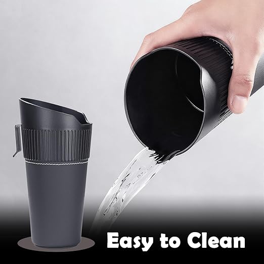 Leakproof Car Trash Can,Mini Car Trash Bin for SUV and Truck,Small Cars Garbage Can,Waterproof Automotive TrashCan for Vehicle,Home,Office,Multipurpose,Easy to Clean (Black Hook)
