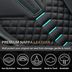 Coverado Seat Covers, Car Seat Cover Front Seats, 2 Pack Universal Seat Covers for Cars, Nappa Leather Waterproof Seat Cover,