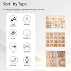 3 Layer Jewelry Box for girls, Lockable Jewelry Organizer for Necklace Earring Ring Bracelet Watch, PU Leather Storage, Pink
