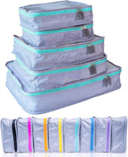 MUMI Packing Cubes - 5 Compression Packing Cubes for Travel, Luggage Organizer Bags for Suitcases, Carry-On, Duffle or Backpa