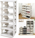 6-Tier Shoe Rack,Stackable Shoe Storage Organizer for Bedroom Entryway, Adjustable Shoe Rack,Shoe Slots Organizer Shelf, Easy