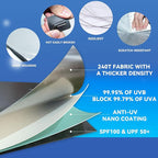 6 PCS Sun Shades for Toyota Tundra Windshield Sunshade, 2-Layer Full Window Shades for Tundra 2022-2025 2026 Front Rear Side Window Covers Sun Visor Blocker Privacy Car Accessories Keep Car Cool