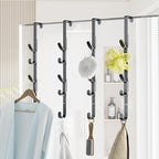 Over The Door Hooks, Metal Door Hooks for Hanging, Over The Door Purse Organizer for Coat Hanger, Back of Shower Door for Han
