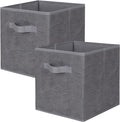ShellKingdom Storage Bins, Foldable Fabric Storage Cubes and Cloth Storage Organizer Drawer for Closet and Toys Storage, 2 Pa