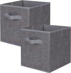 ShellKingdom Storage Bins, Foldable Fabric Storage Cubes and Cloth Storage Organizer Drawer for Closet and Toys Storage, 2 Pa