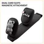 Car Sunglasses Holder Eyeglass Clip with Sun Visor Storage for Cards Magnetic Eyewear Clamp Car Decor