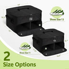 Odor-Absorbing 2-Layer Large Golf Trunk Organizer with Activated Carbon Fabric - Water-Resistant Golf Shoe Bag for Shoes Balls Tees Clothes
