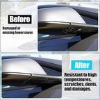 Jaronx Compatible with Tesla Model 3 Mirror Holder Lower Cover 2017-2025, Right Passenger Side Rearview Mirror Bracket Bottom Base Cover Replacement for Tesla Model 3 Accessories 2287.3304-Z
