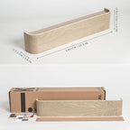 Kazai. Wall-Mounted Coat Rack 'Toke' - Modern Design Coat Rack with Hidden Wall Hooks - Solid Wood Veneer Panel Coat Hanger -