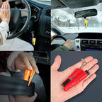 16 Pcs Window Breaker Seatbelt Cutter, 3 in 1 Seatbelt Cutter and Window Glass Breaker Keychain Car Escape Tool Applicable to