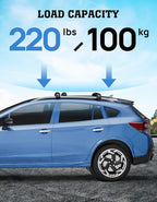 300lbs Lockable Roof Rack Cross Bars Fit for Subaru Crosstrek 2018-2023/ Impreza 2017-2023 with Side Rails, Aluminum Roof Rails Crossbar for Rooftop Cargo Bars Luggage Kayak Bike Racks