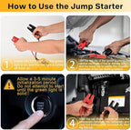 Jump Starter Compatible with Dewalt 20V Tools - Heavy Duty 11AWG Jump Starter Cable (1.2FT), Car Battery Booster Using Power Tool Batteries (Battery not Included)